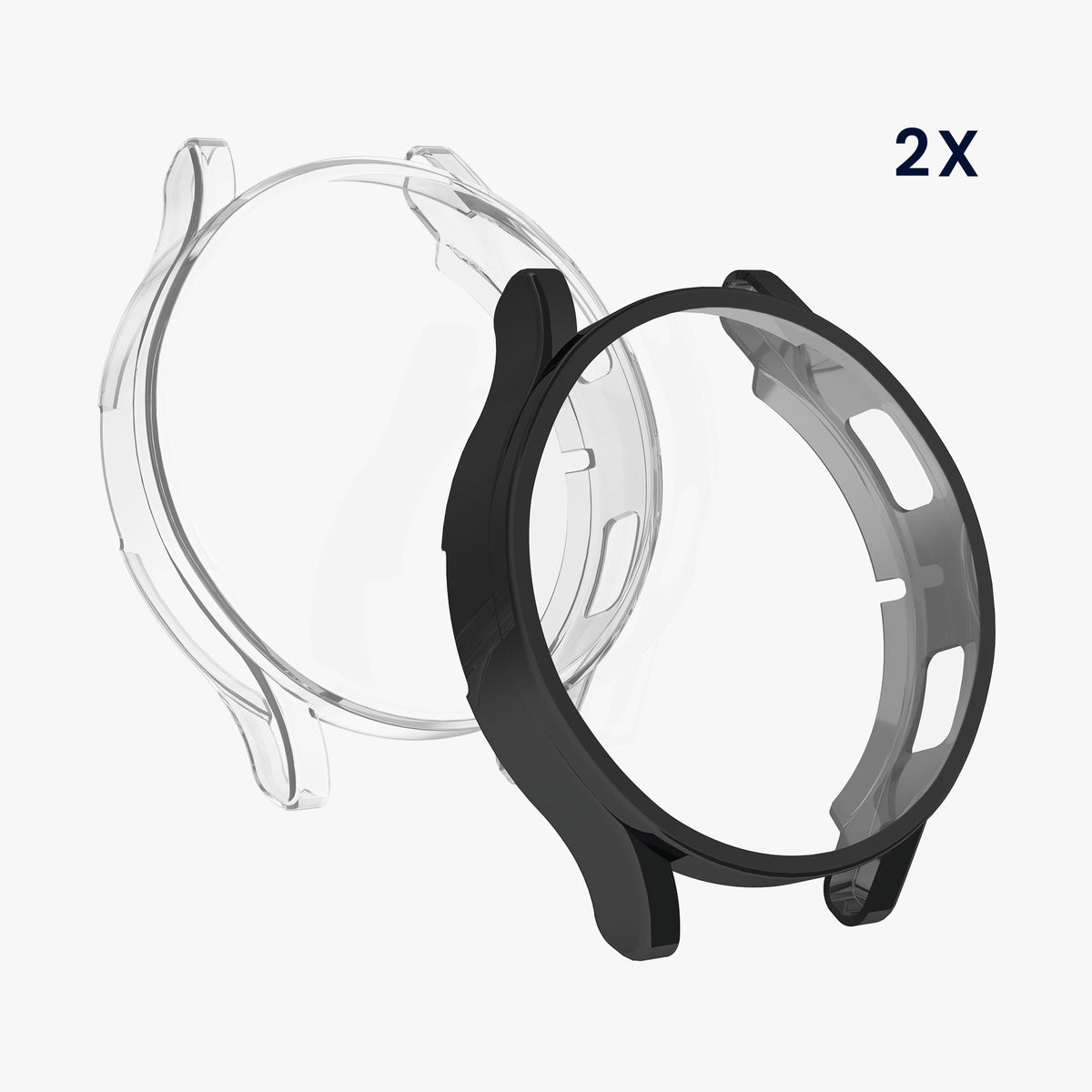 kwmobile Schutzhülle für Samsung Galaxy Watch 4 (40mm) Fullbody Display Cover Set