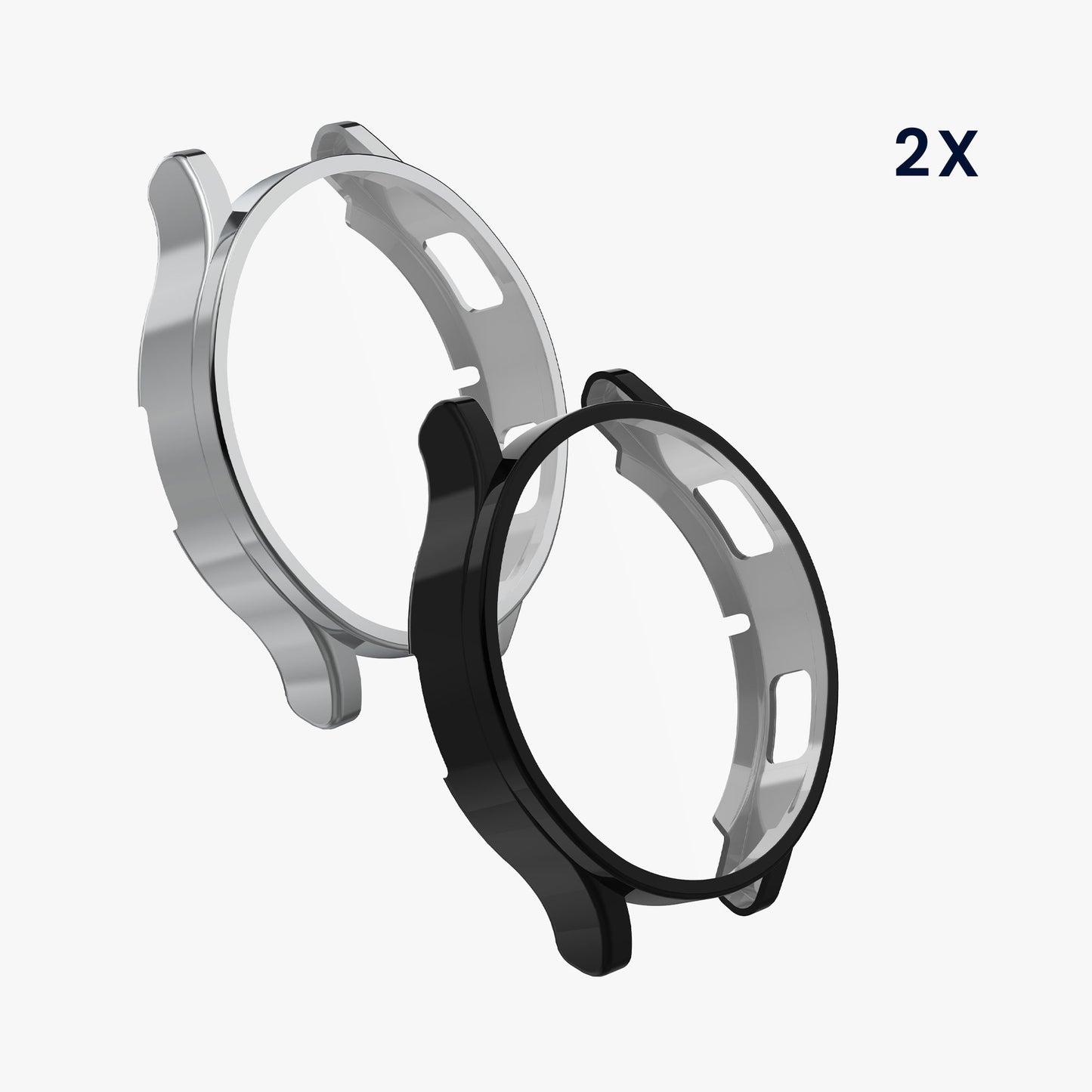 kwmobile Schutzhülle für Samsung Galaxy Watch 4 (40mm) Fullbody Display Cover Set