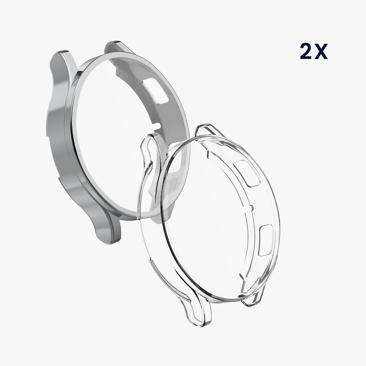 kwmobile Schutzhülle für Samsung Galaxy Watch 4 (40mm) Fullbody Display Cover Set