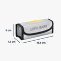 LiPo Akku Tasche Beutel 18,5 x 7,5 x 6 cm