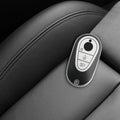 Mercedes Benz 3-Tasten Smart Autoschlüssel TPU Schlüsselhülle Lederoptik Schwarz Silber