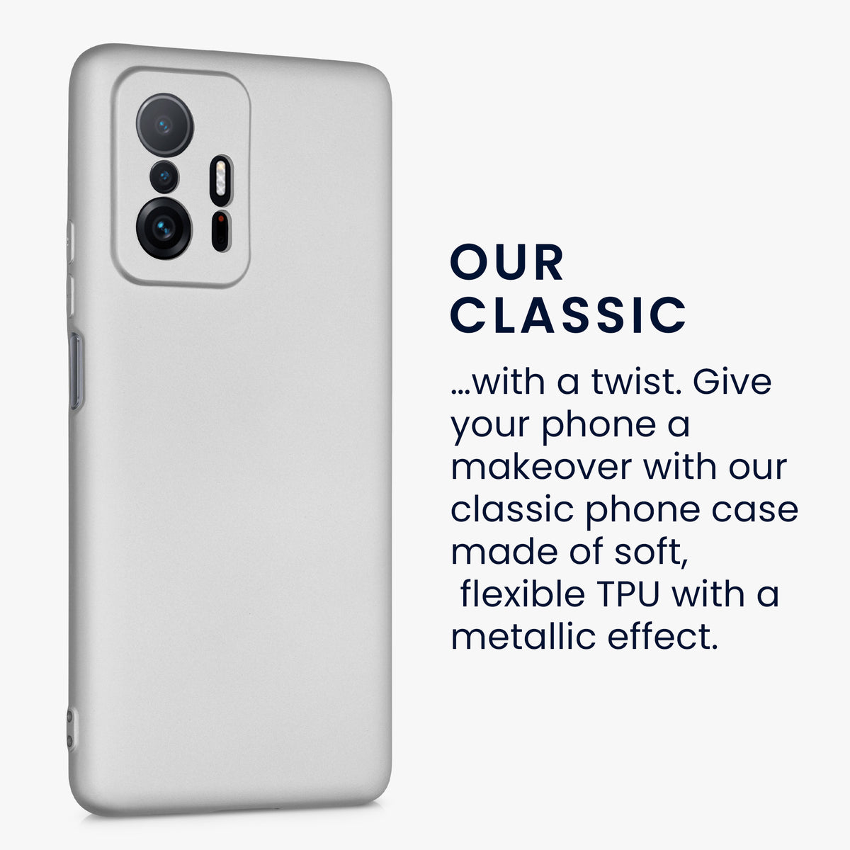 kwmobile Handyhülle für Xiaomi 11T / 11T Pro Hülle - Silikon Case - Schutzhülle Cover