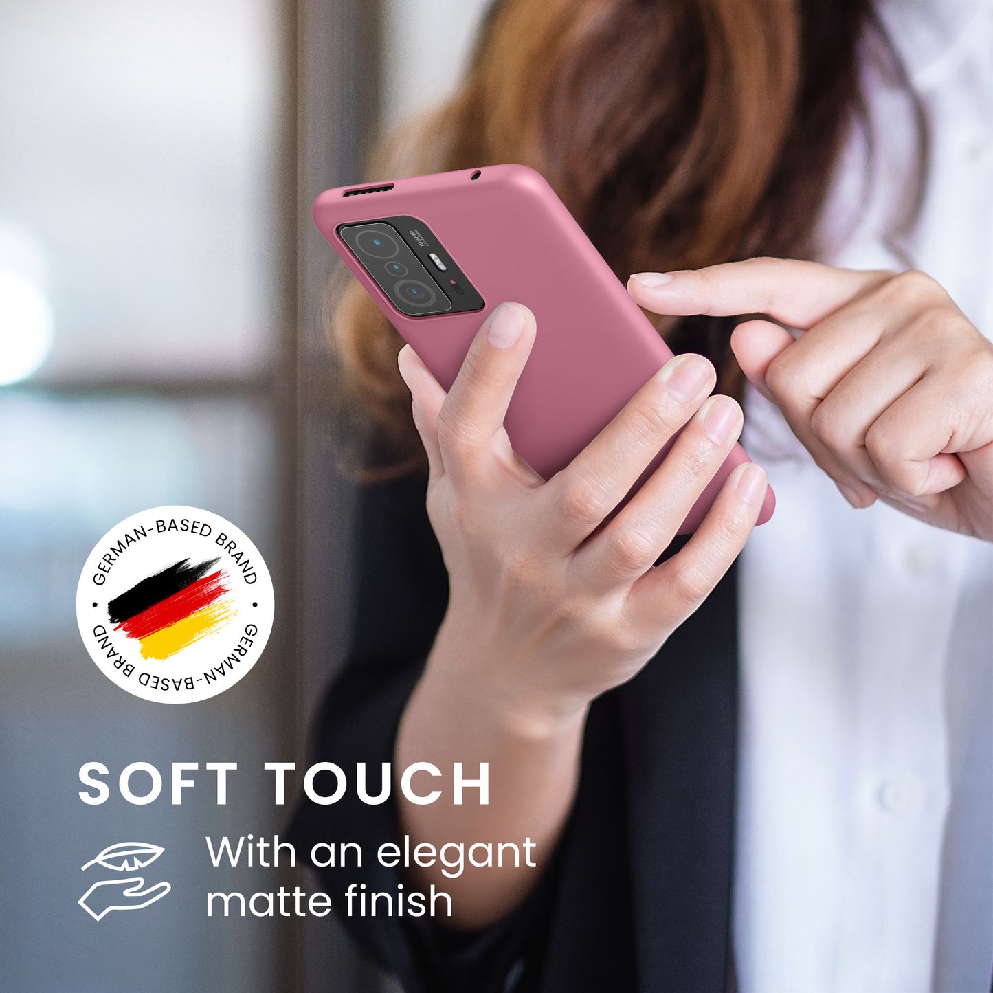 kwmobile Handyhülle für Xiaomi 11T / 11T Pro - Kabelloses Laden - Schutzhülle Cover