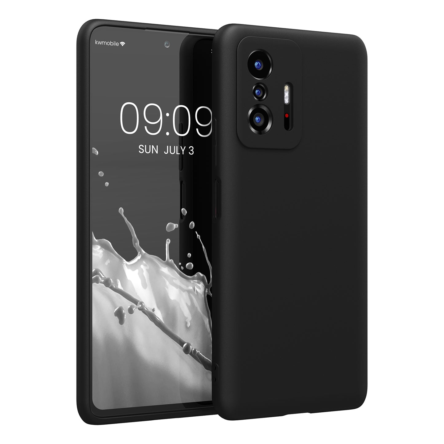 kwmobile Handyhülle für Xiaomi 11T / 11T Pro Hülle - TPU Case - Kabelloses Laden - Schutzhülle Cover in Schwarz Schwarz  