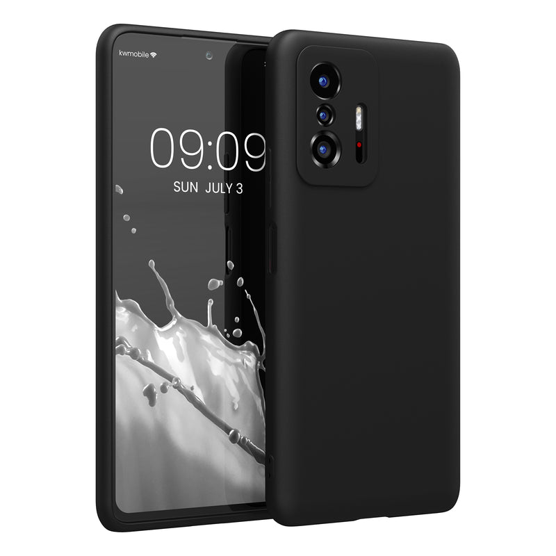kwmobile Handyhülle für Xiaomi 11T / 11T Pro Hülle - TPU Case - Kabelloses Laden - Schutzhülle Cover in Schwarz Schwarz  
