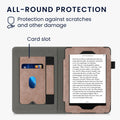 Flip Case für Amazon Kindle Paperwhite (Modelle bis 2017) mit Handschlaufe Kompass Taupe