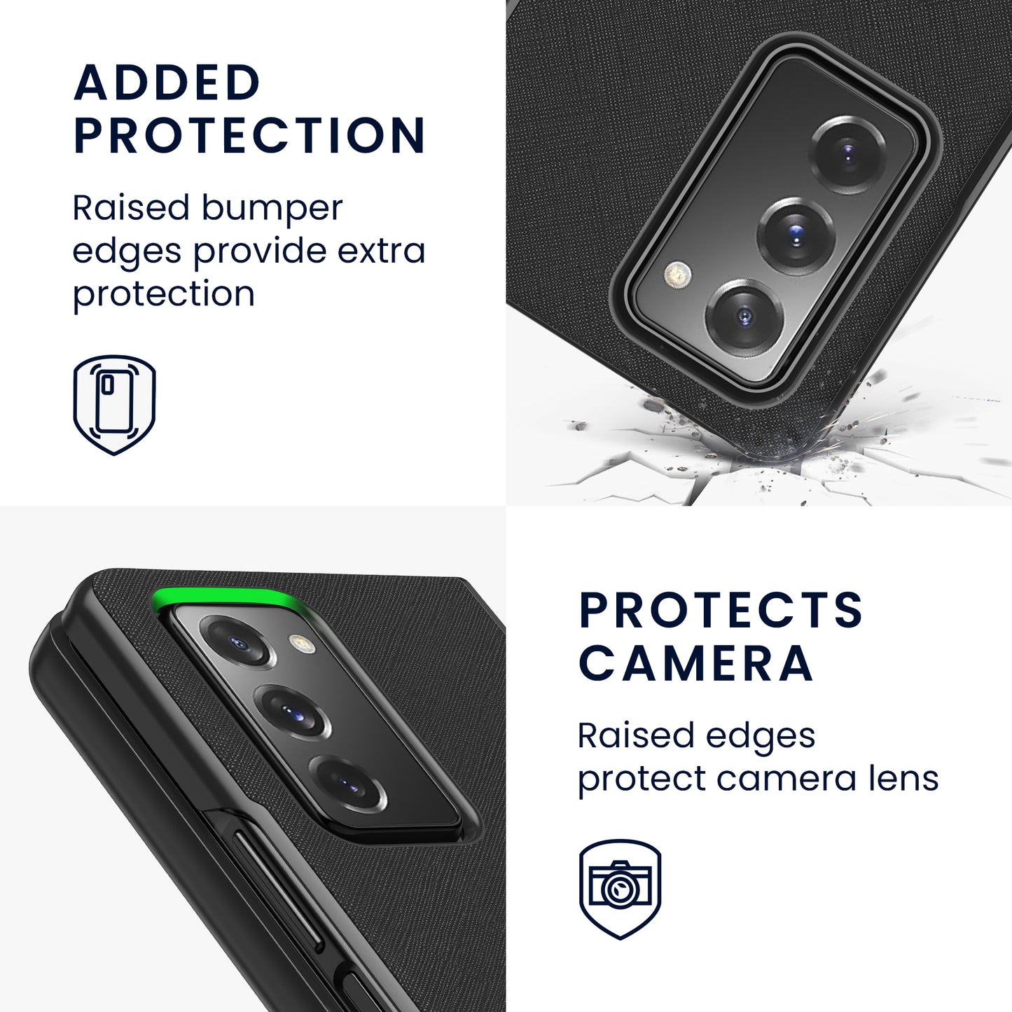 kwmobile Flip Hardcase kompatibel mit Samsung Galaxy Z Fold 2 5G - Hülle für Foldable Handy - Handyhülle