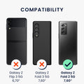 kwmobile Flip Hardcase kompatibel mit Samsung Galaxy Z Fold 2 5G - Hülle für Foldable Handy - Handyhülle