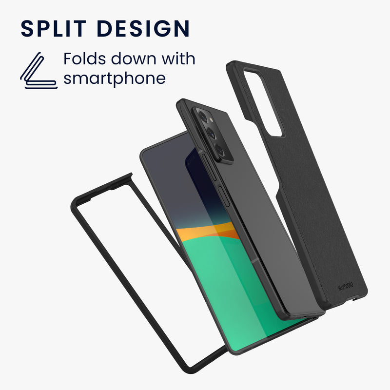 kwmobile Flip Hardcase kompatibel mit Samsung Galaxy Z Fold 2 5G - Hülle für Foldable Handy - Handyhülle