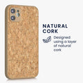 kwmobile Hülle kompatibel mit Apple iPhone 11 - Kork Handyhülle Cover - Schutzhülle Case