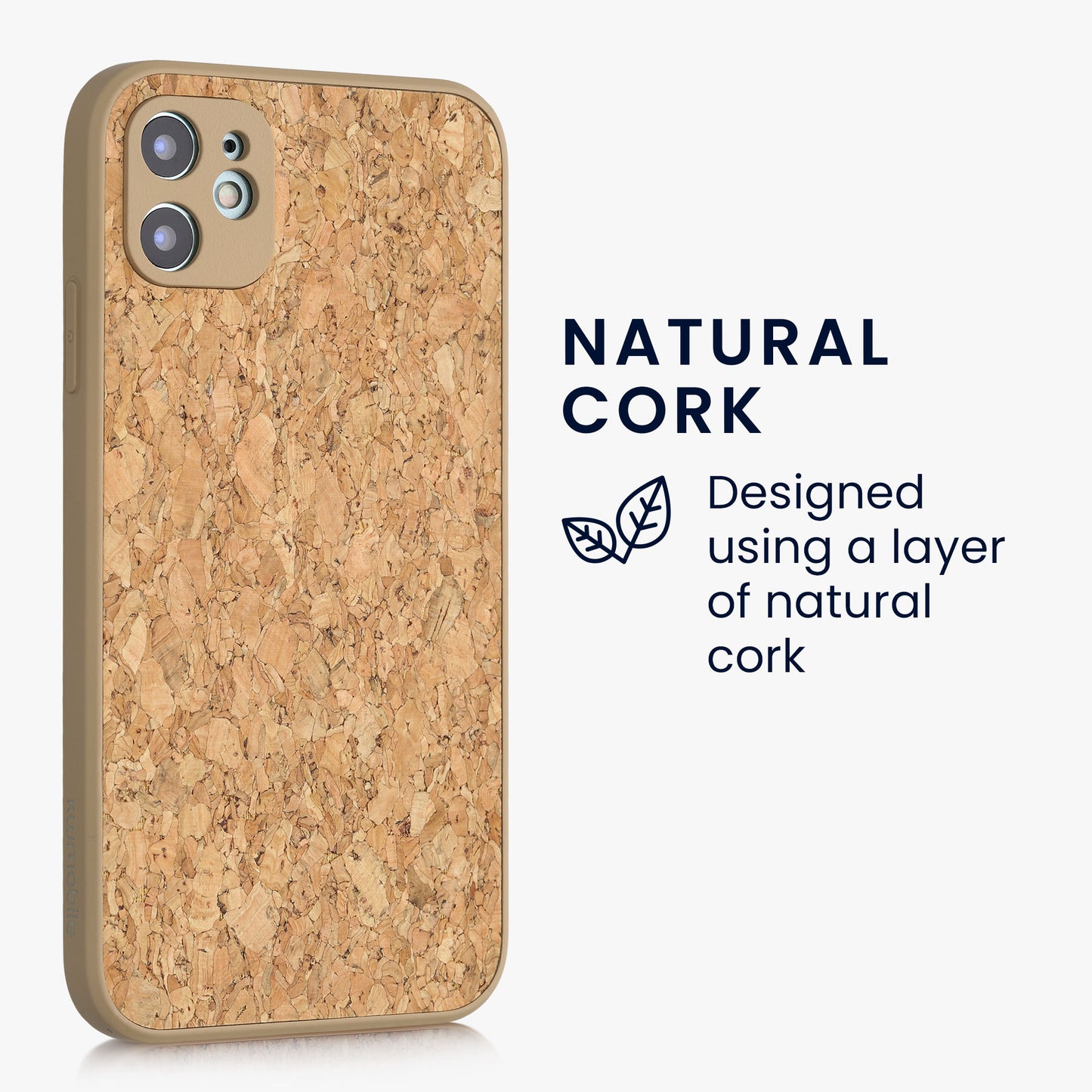 kwmobile Hülle kompatibel mit Apple iPhone 11 - Kork Handyhülle Cover - Schutzhülle Case