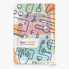 Samsung Galaxy Tab A8 10.5 Silikon Hülle Farbverlauf Pink Türkis
