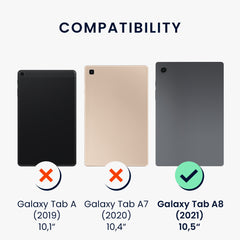 Samsung Galaxy Tab A8 10.5 Silikon Hülle Farbverlauf Pink Türkis