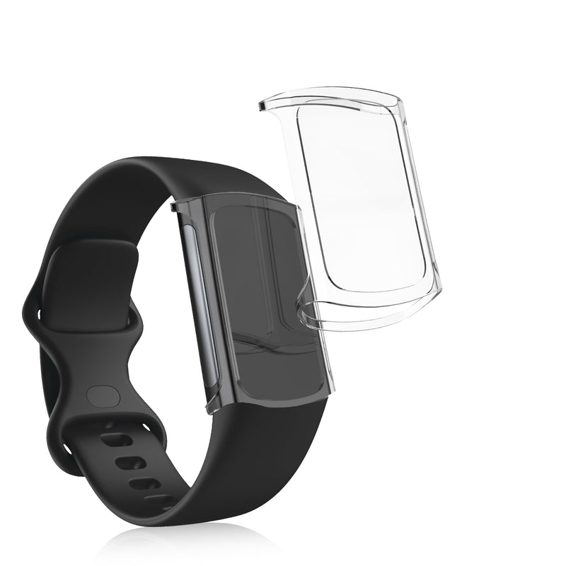 2x Fitbit Charge 6 / Charge 5 Silikon Fullbody Hülle mit Displayschutz