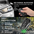 Peugeot Citroen 3-Tasten Smartkey (nur Keyless Go) Autoschlüssel Hardcover Schlüsselhülle