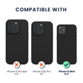 kwmobile Hülle kompatibel mit Apple iPhone 12 mini Hülle - magnetisches Silikon Case kompatibel mit MagSafe - Cover gummiert