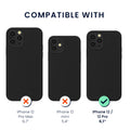 kwmobile Hülle kompatibel mit Apple iPhone 12 / iPhone 12 Pro Hülle - magnetisches Silikon Case kompatibel mit MagSafe - Cover gummiert