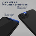 kwmobile Hülle kompatibel mit Apple iPhone 12 / iPhone 12 Pro Hülle - magnetisches Silikon Case kompatibel mit MagSafe - Cover gummiert