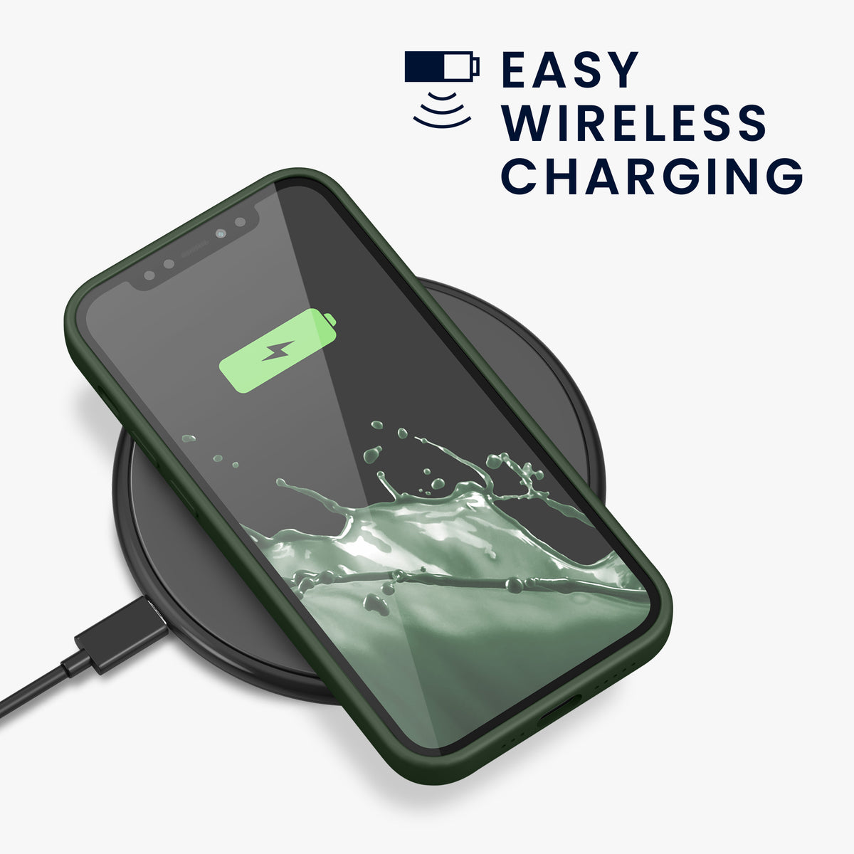 kwmobile Hülle kompatibel mit Apple iPhone 12 / iPhone 12 Pro Hülle - magnetisches Silikon Case kompatibel mit MagSafe - Cover gummiert