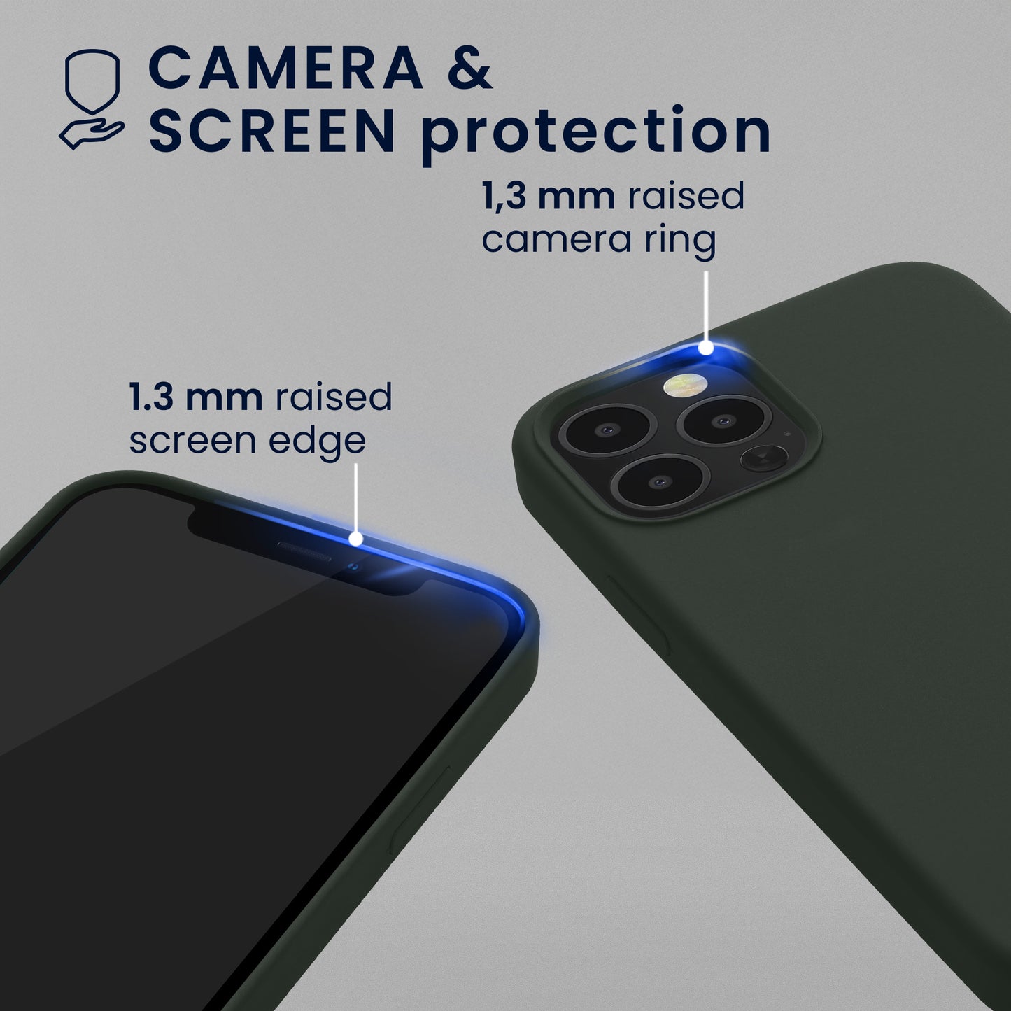 kwmobile Hülle kompatibel mit Apple iPhone 12 / iPhone 12 Pro Hülle - magnetisches Silikon Case kompatibel mit MagSafe - Cover gummiert