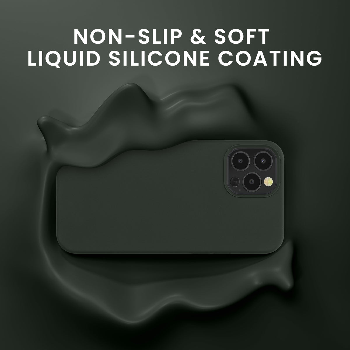 kwmobile Hülle kompatibel mit Apple iPhone 12 / iPhone 12 Pro Hülle - magnetisches Silikon Case kompatibel mit MagSafe - Cover gummiert