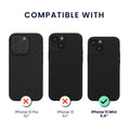 kwmobile Hülle kompatibel mit Apple iPhone 13 mini - magnetisches Silikon Case kompatibel mit MagSafe - Cover gummiert