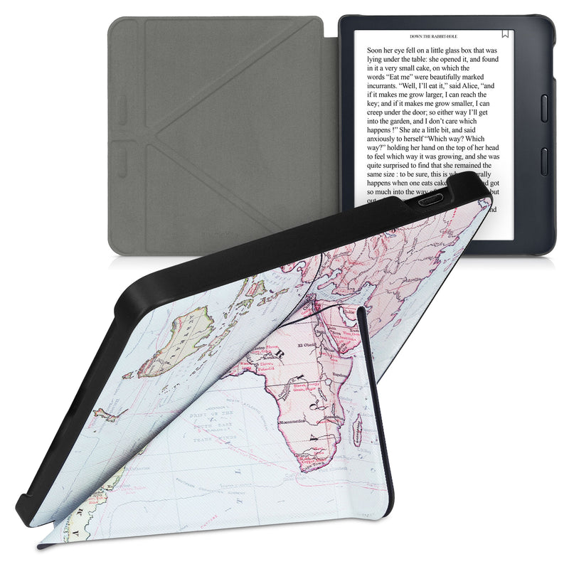 kwmobile Kunstleder eReader Schutzhülle für Kobo Libra 2 Hülle - Falt Cover für E-Reader