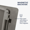 Kobo Libra 2 mit Handschlaufe Flip Case Kunstleder Grau