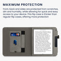Kobo Libra 2 mit Handschlaufe Flip Case Kunstleder Grau