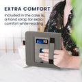 Kobo Libra 2 mit Handschlaufe Flip Case Kunstleder Grau