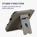 Kobo Libra 2 mit Handschlaufe Flip Case Kunstleder Grau