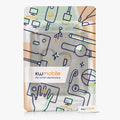 Kobo Libra 2 mit Handschlaufe Flip Case Kunstleder Grau