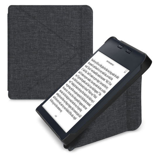 kwmobile Stoff eReader Schutzhülle für Kobo Libra 2 Hülle - E-Reader Cover