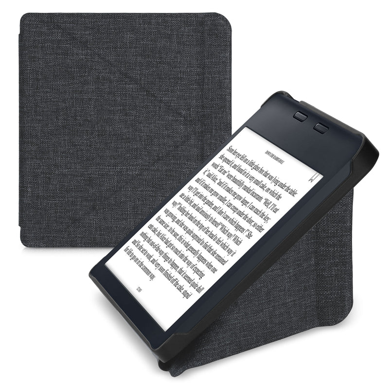 Kobo Libra 2 eReader Hülle Stoff Dunkelgrau