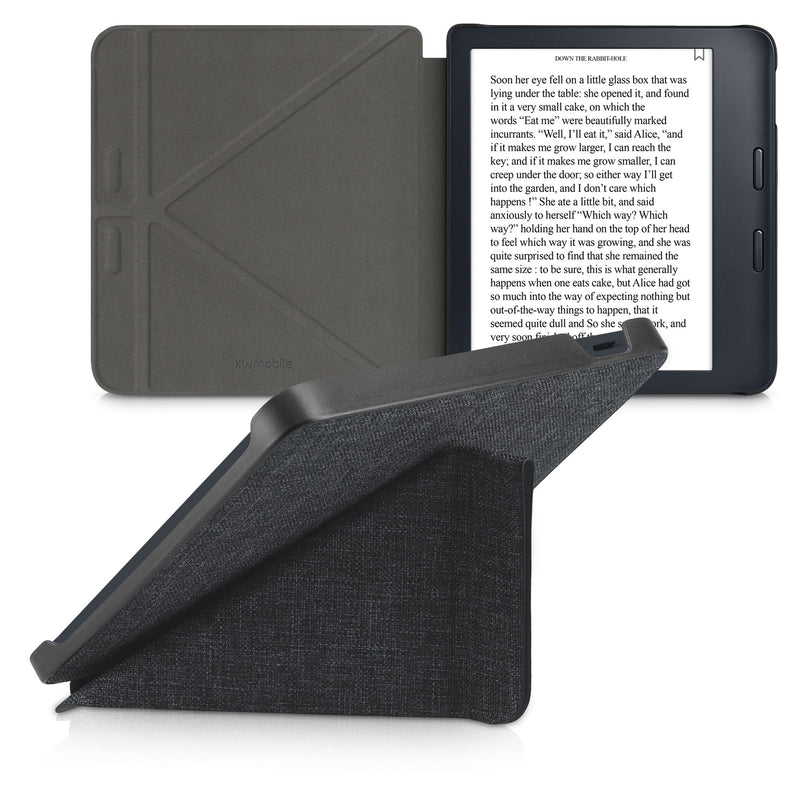 Kobo Libra 2 eReader Hülle Stoff Dunkelgrau