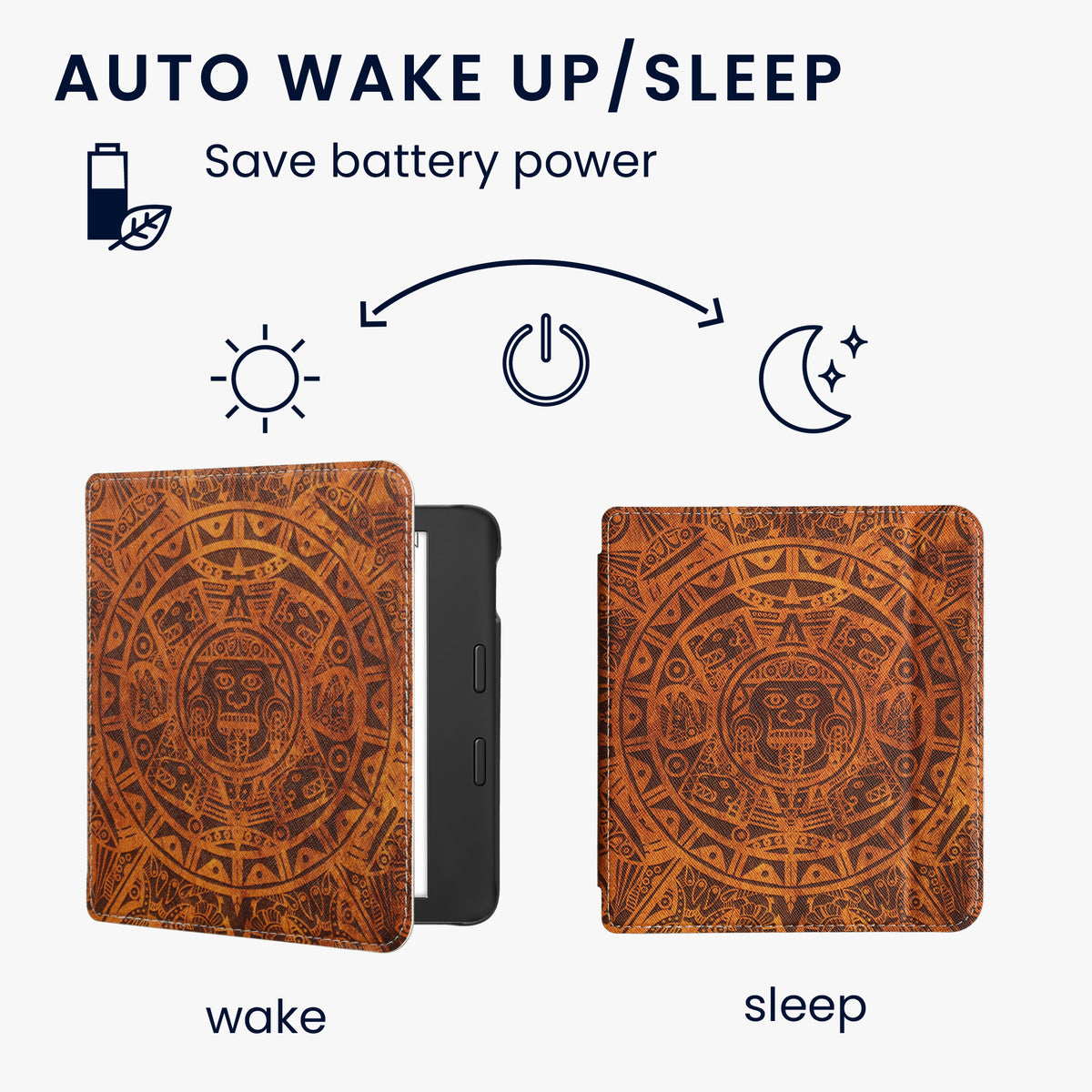 Tolino Vision 6 mit Auto-Sleep eReader Flip Case