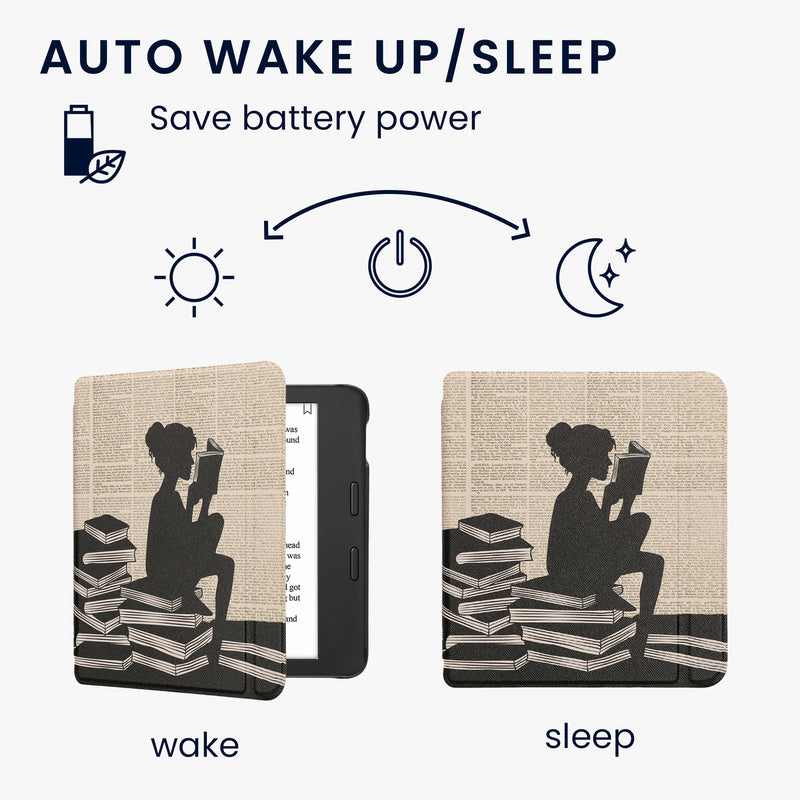 Tolino Vision 6 mit Auto-Sleep eReader Flip Case