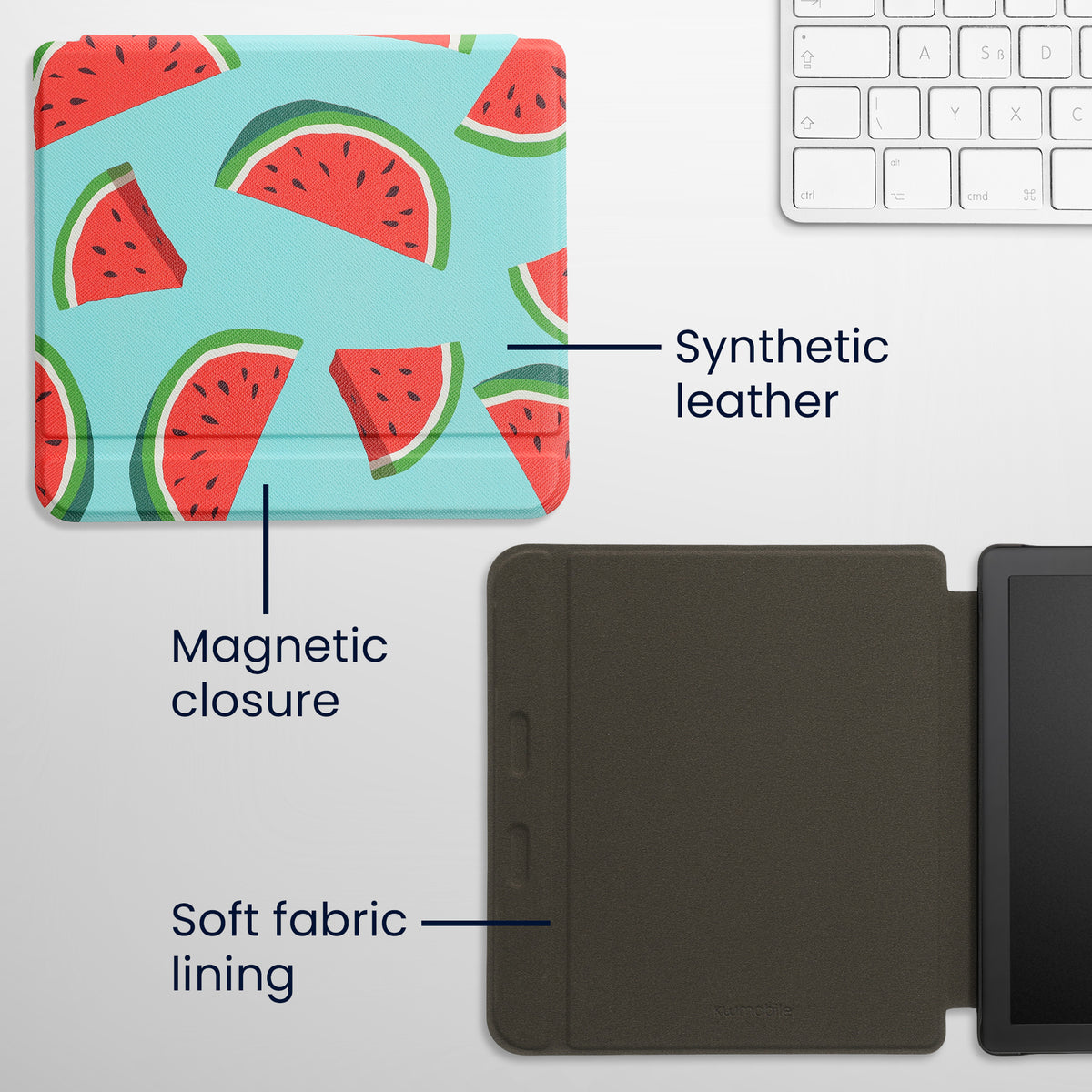 Tolino Vision 6 mit Auto-Sleep eReader Flip Case