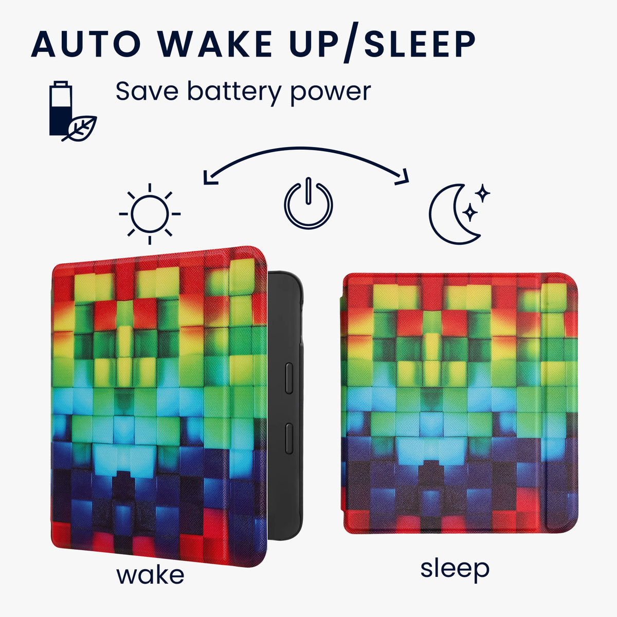 Tolino Vision 6 mit Auto-Sleep eReader Flip Case