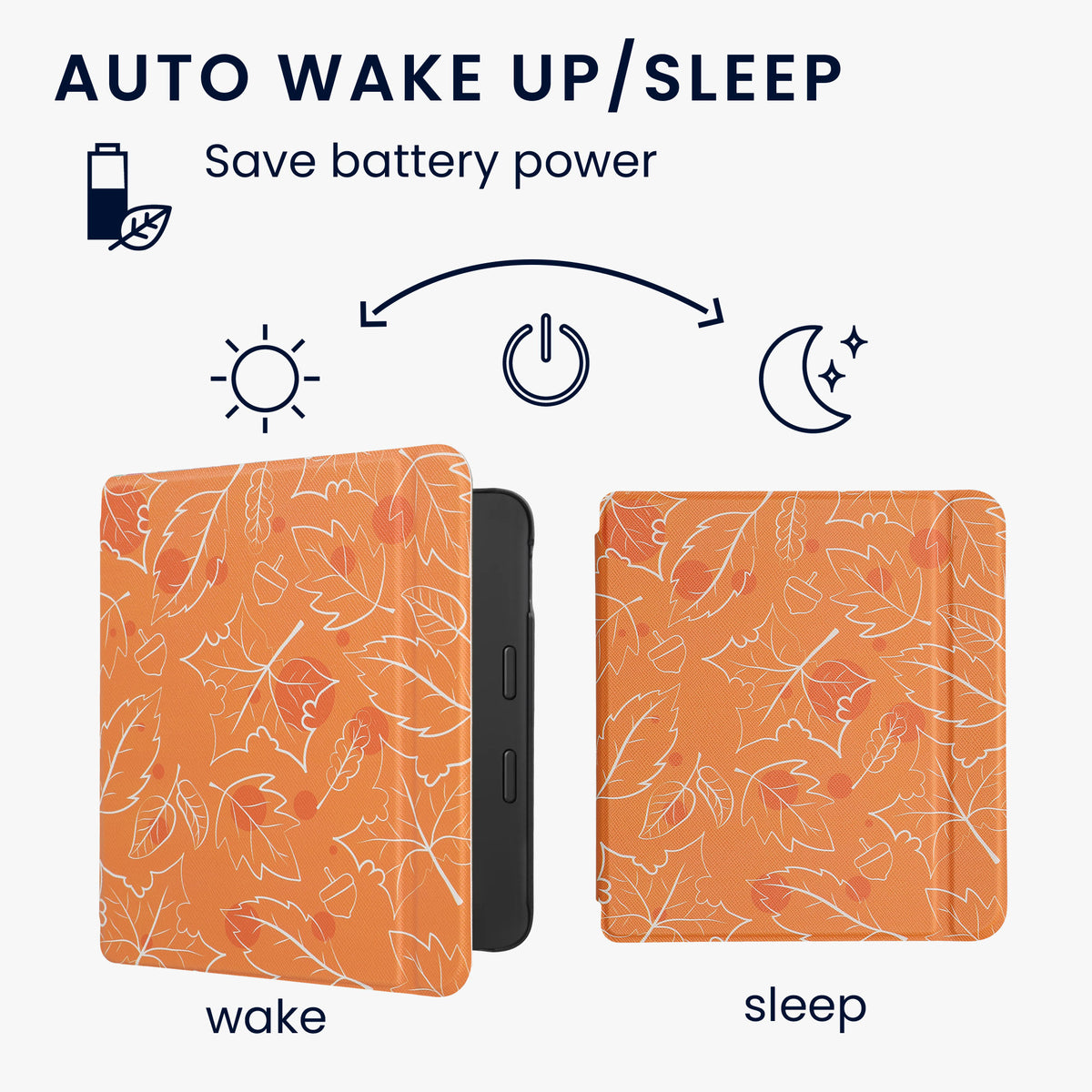 Tolino Vision 6 mit Auto-Sleep eReader Flip Case