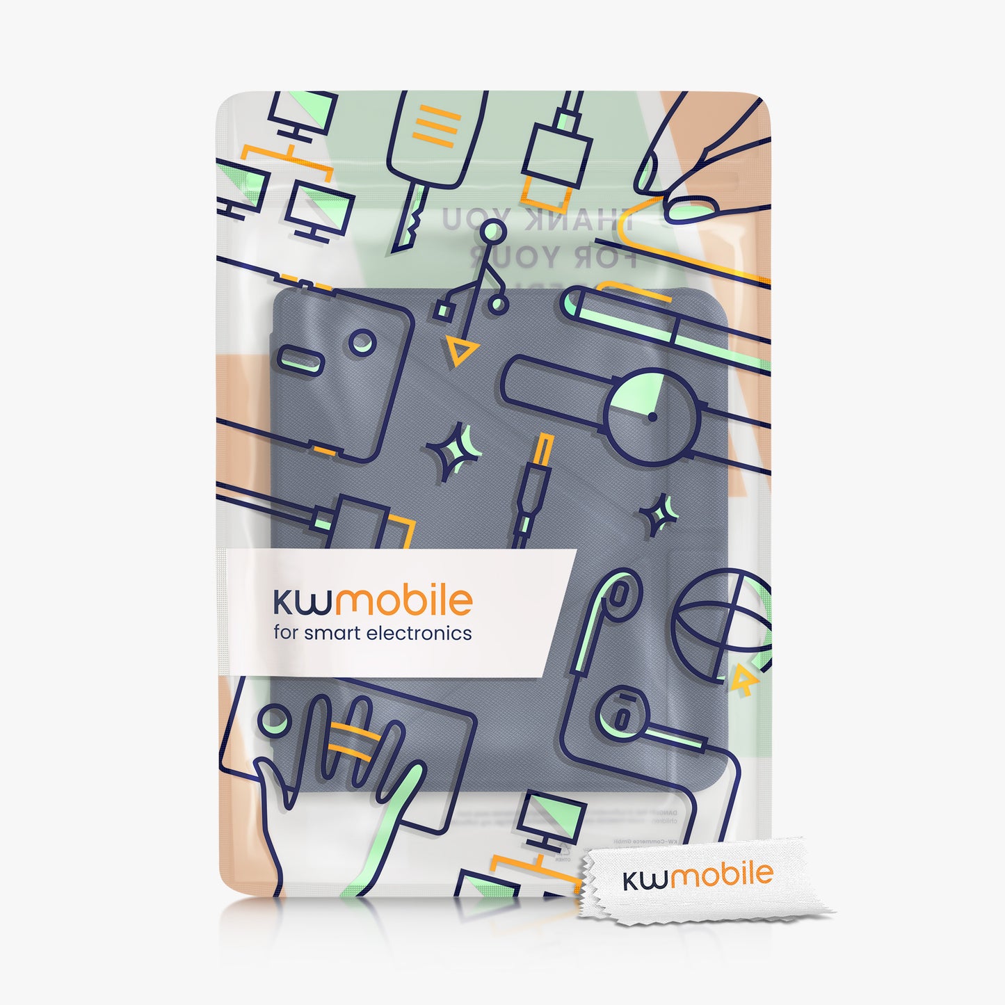 kwmobile Schutzhülle für Tolino Vision 6 Hülle - eReader Klapphülle mit Auto Sleep Funktion - Cover mit Ständer - Hüllen