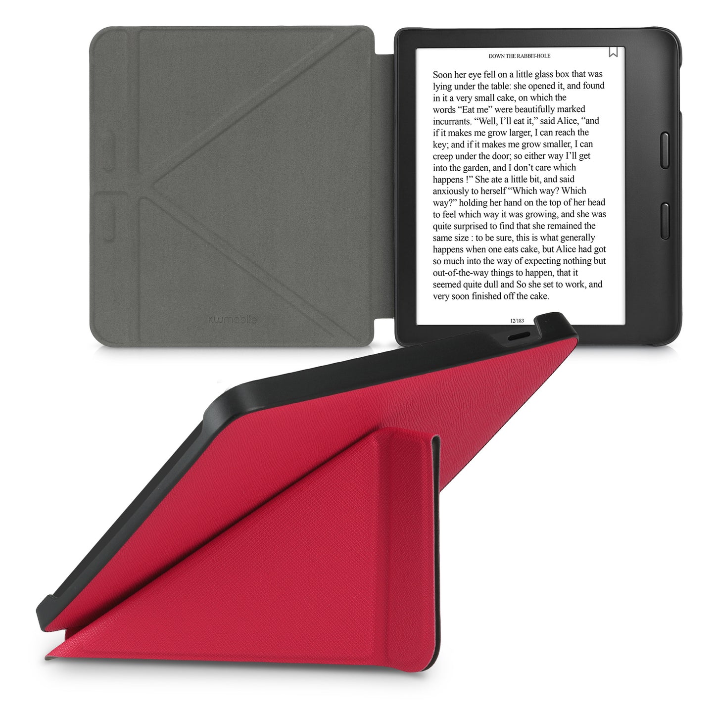 kwmobile Schutzhülle für Tolino Vision 6 Hülle - eReader Klapphülle mit Auto Sleep Funktion - Cover mit Ständer