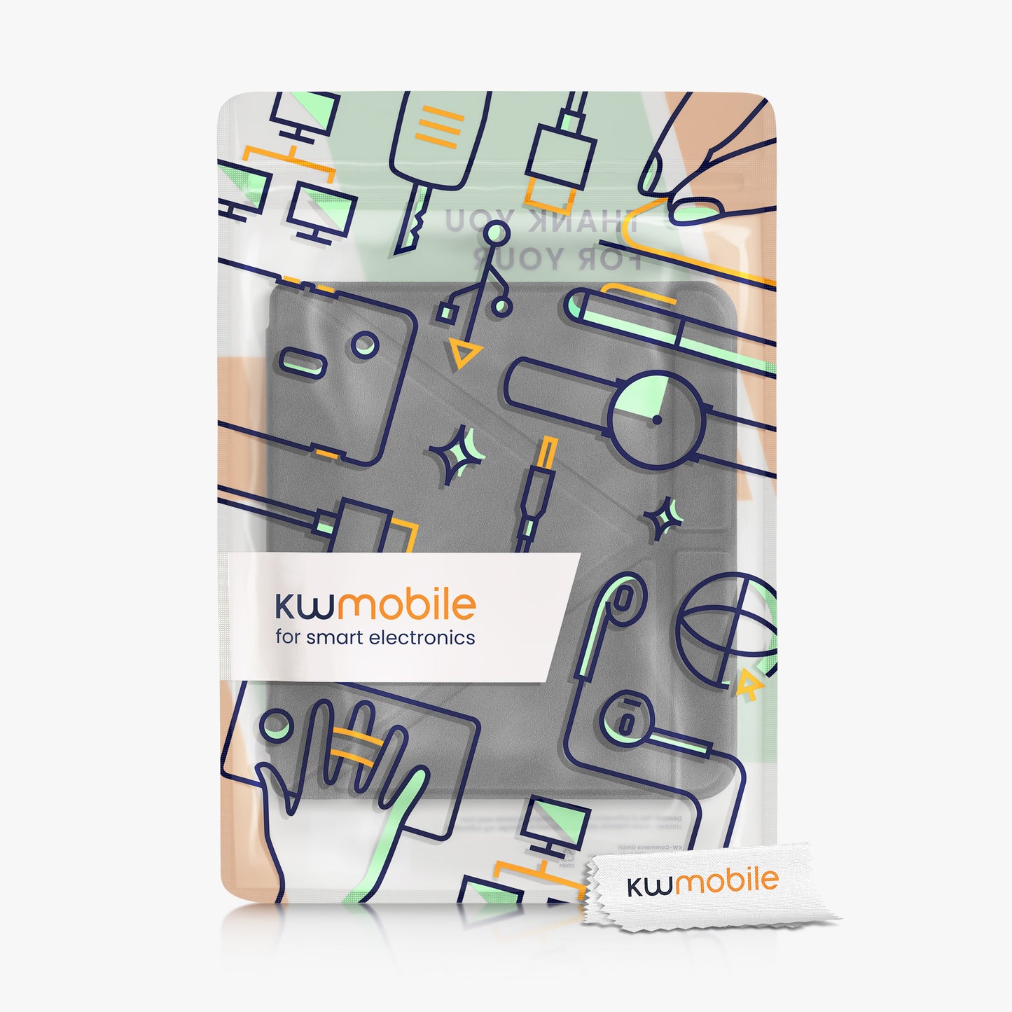 kwmobile Schutzhülle für Tolino Vision 6 Hülle - eReader Klapphülle mit Auto Sleep Funktion - Cover mit Ständer
