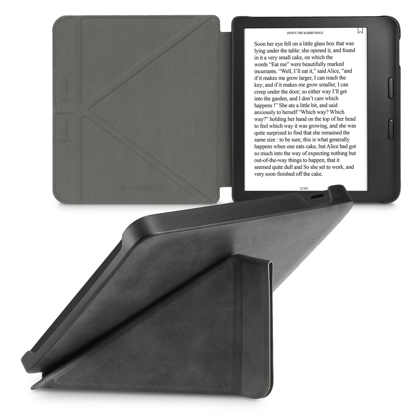 kwmobile Schutzhülle für Tolino Vision 6 Hülle - eReader Klapphülle mit Auto Sleep Funktion - Cover mit Ständer