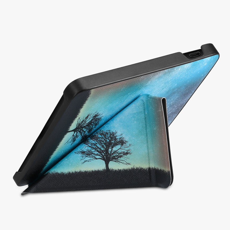 Tolino Vision 6 Kunstleder eReader Hülle Sternenhimmel Baum