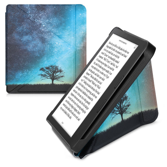 kwmobile Kunstleder eReader Schutzhülle für Tolino Vision 6 Hülle - Falt Cover für E-Reader