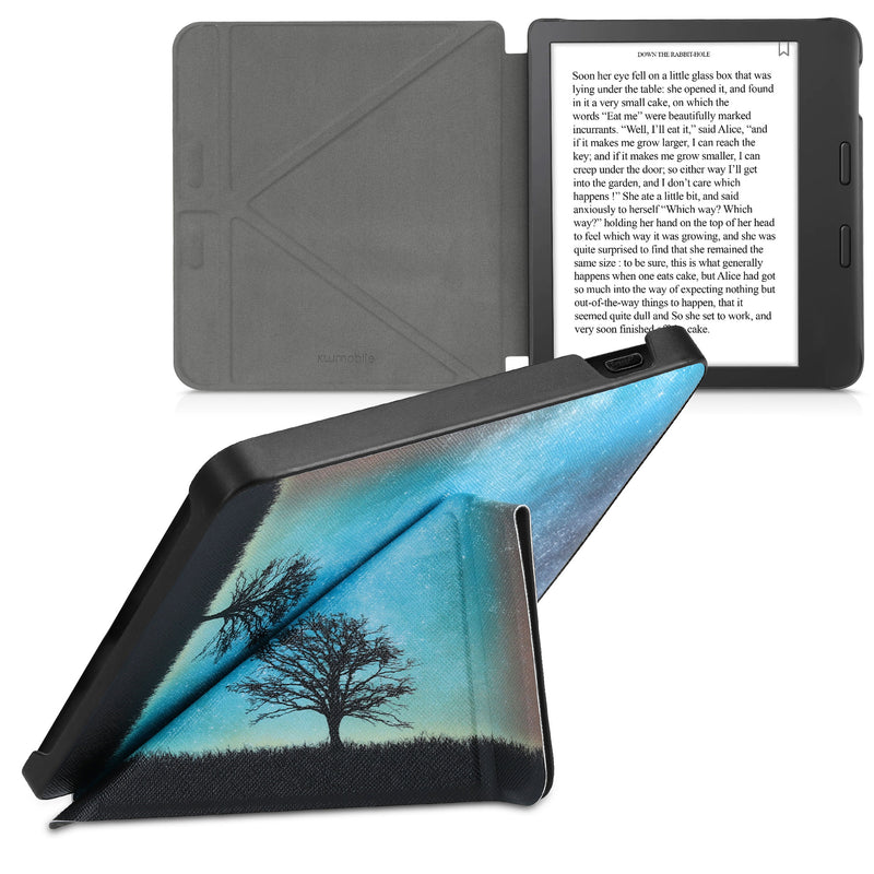 Tolino Vision 6 Kunstleder eReader Hülle Sternenhimmel Baum