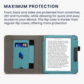 kwmobile Hülle kompatibel mit Tolino Vision 6 Hülle - Flip Case mit Handschlaufe - Kunstleder Cover