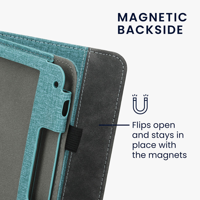 kwmobile Hülle kompatibel mit Tolino Vision 6 Hülle - Flip Case mit Handschlaufe - Kunstleder Cover