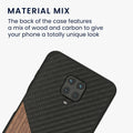 Xiaomi Redmi Note 9S / 9 Pro / 9 Pro Max Handyhülle Holz Carbon